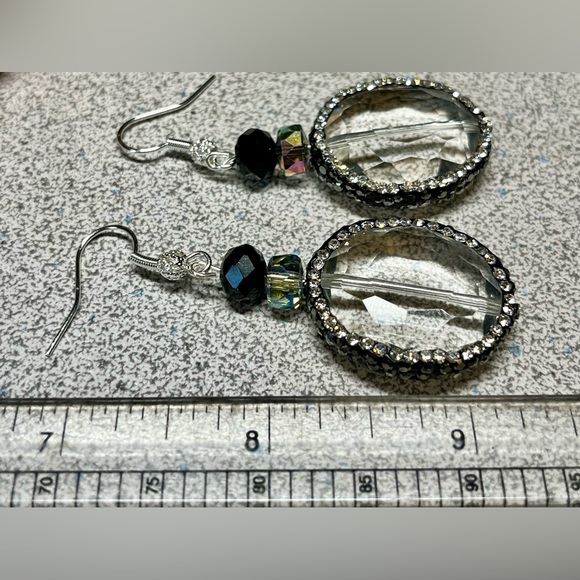 Elegant Crystal Earrings long evening wear - Picture 13 of 15